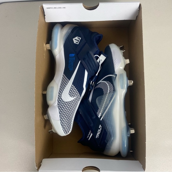 Nike Force Zoom Trout 7 Baseball Cleats CI3134-403 Midnight/Navy Men’s Size - Picture 8 of 12